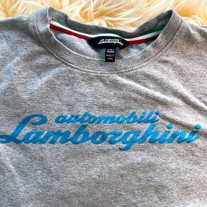 Lamborghini Boys size 9/10 grey t shirt
